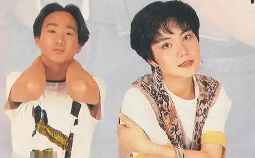 王菲与黄家驹合照罕见曝光,看出两人关系超好,还曾为王菲写歌