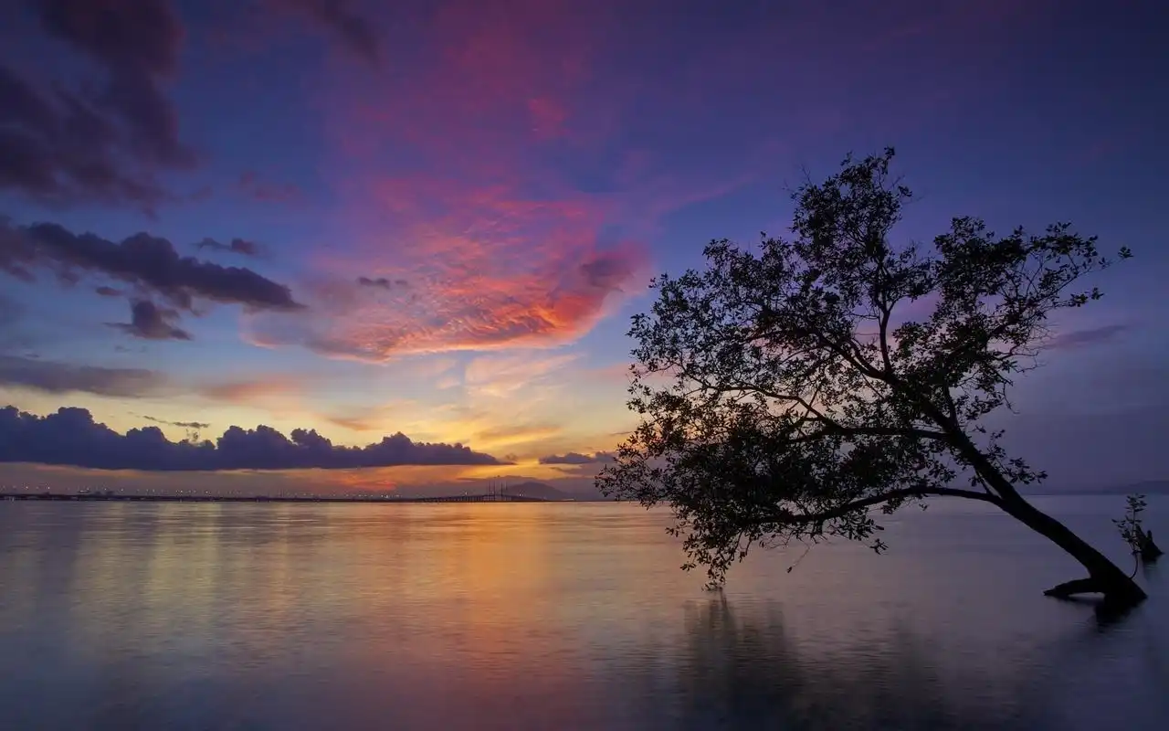 唯美夕阳晚霞自然风景图片桌面壁纸