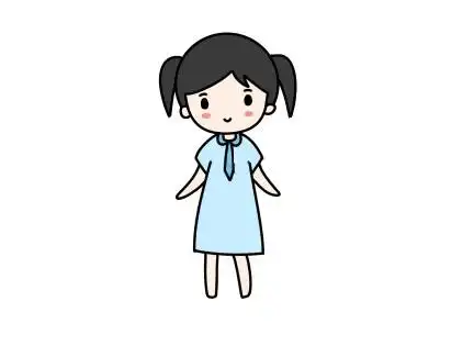 萌系q版女孩怎么画萌系q版女孩简笔画画法步骤教程