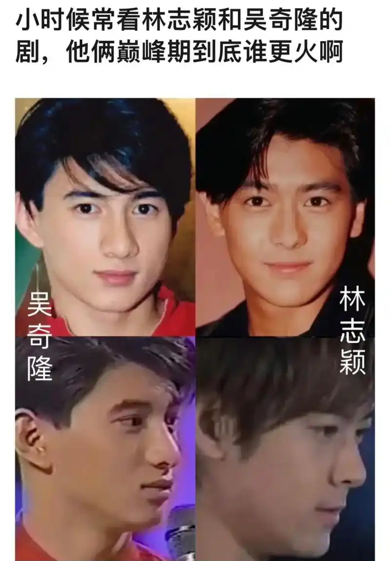 网友热议:时候经常看吴奇隆和林志颖的剧,你觉得这两人巅峰的时候谁更