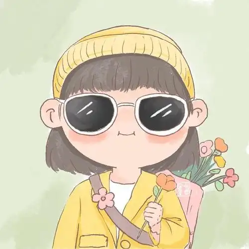 清新春日 女生头像 手绘头像