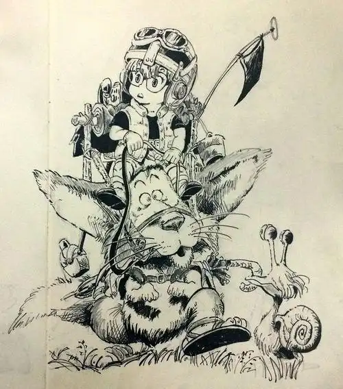 鸟山明作品 阿拉蕾 (临摹)