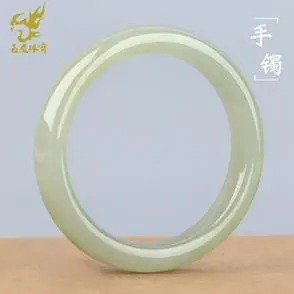 玉友和田玉晴水手镯女款冰底玉石青白玉少女细条圆条扁圆条玉镯子