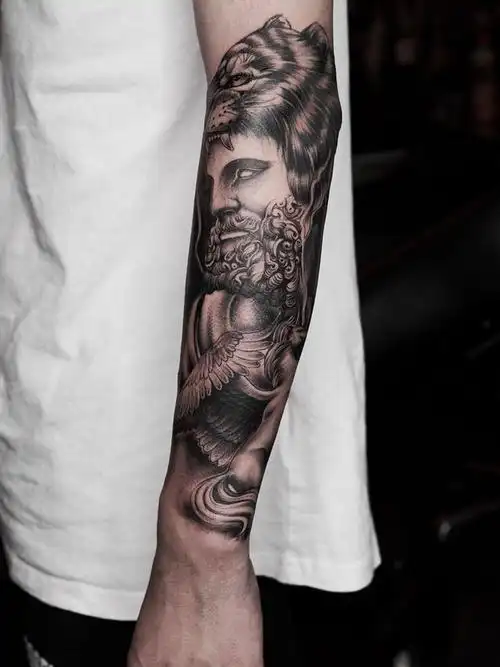 欧美小花臂_纹身图案手稿图片_兵哥的纹身作品集