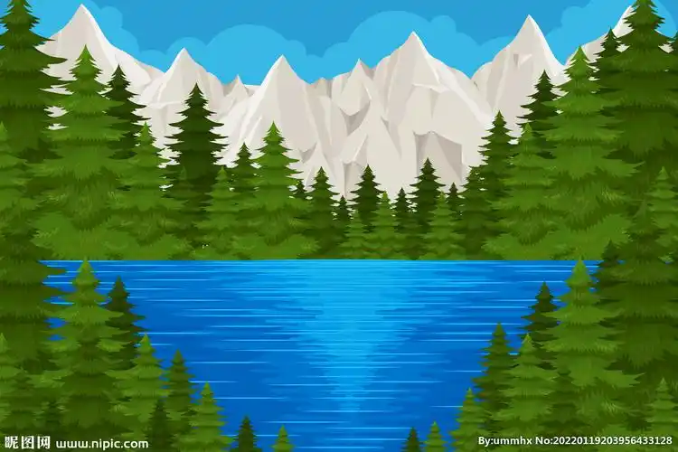 湖泊湖畔背景图片