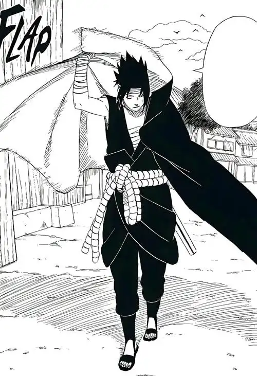 来感受一下黑白原画下佐助的压迫感    #火影忍者##宇智波佐助