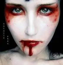 眼睛流血的真人头像