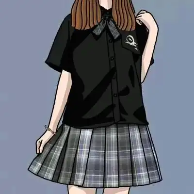jk漫画女生头像图片大全 高清好看的jk制服漫画头像女_女生动漫头像