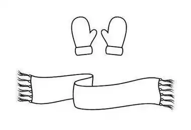 围巾简笔画 围巾简笔画冬天