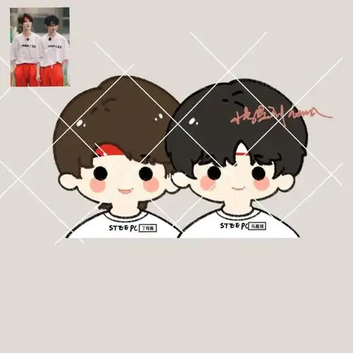 卡通头像  #饭圈产出  #客单展示  #q版人物  #马嘉祺  #丁程鑫