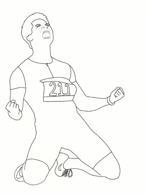 第一次画人物,求大佬点评今晚21:50,中国接力队,苏炳添与他的队友们将