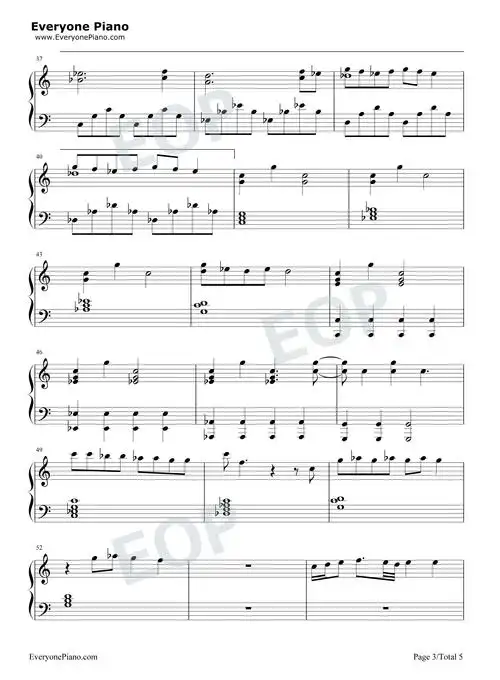 舞娘-蔡依林五线谱预览3-钢琴谱文件(五线谱,双手简谱,数字谱,midi