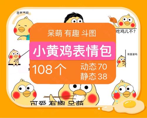 小黄鸡动态表情包逗比搞笑斗图沙雕可爱迷你动图静态鹦鹉兄弟素材
