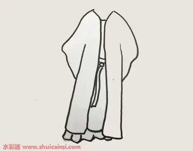 怎么画古装衣服简笔画好看漂亮的古装衣服简笔画图回复古代服饰简笔画