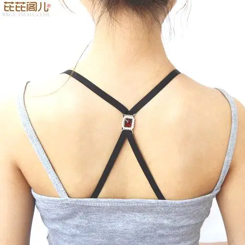 3cm交叉肩带隐形内衣带新品复古钻饰内衣文胸肩带胸罩带 美背_7折现价