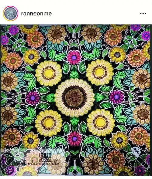 秘密花园涂色借鉴