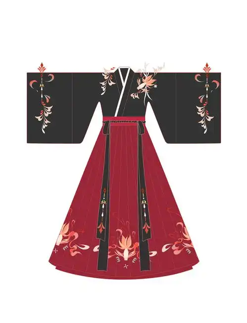 汉服设计之【交领齐腰襦裙】——玉满堂