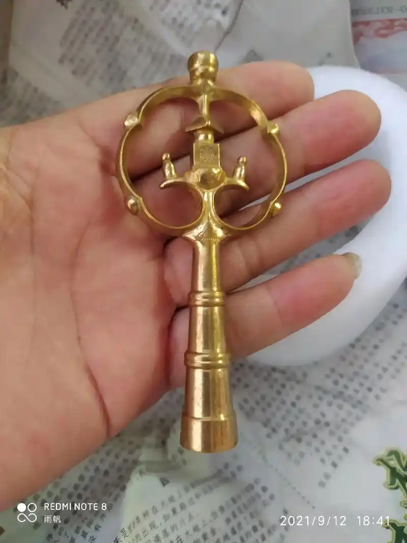 手持锡杖#道教法器  - 抖音