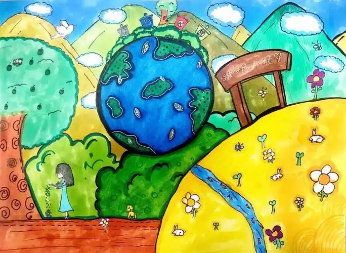 丁知同《家园》-孙誉格《低碳生活》-佘睿雯《绿色出行》-周嘉怡〉刎