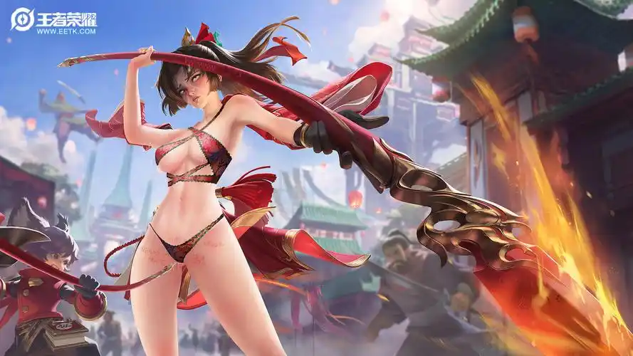 王者荣耀女英雄真人版霸气透图高清无水印大秀美腿