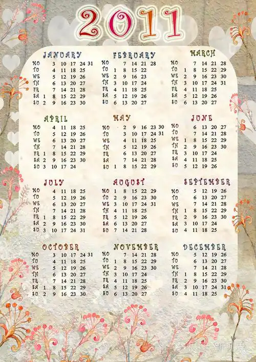 2011年日历