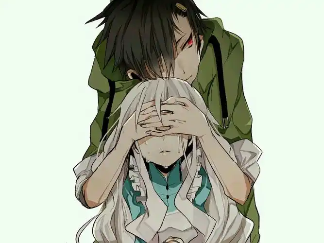 离去后也要守护,默默的守护你,二次元情侣,悲伤情侣,情侣分手后