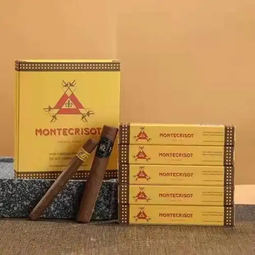 京优购送男友库贝罗大猎人罗密欧蒙特雪茄古巴单支细圆头鱼雷茶雪茄烟