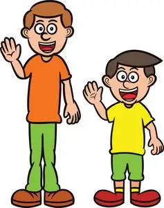 更高和更高更高和更短的程度的比较卡通主题照片