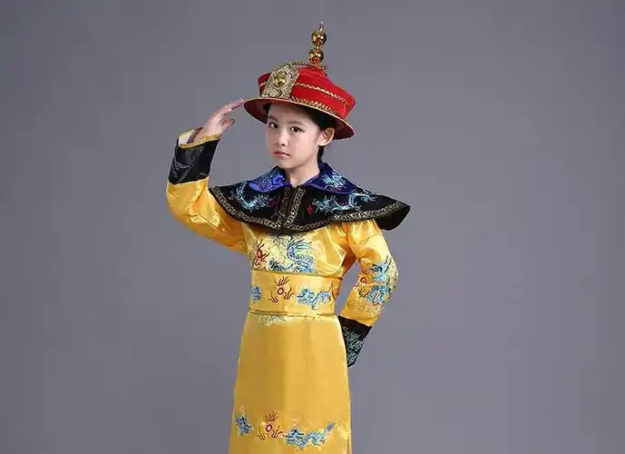 西木柒古代皇帝龙袍清朝皇帝皇后服装古装成人袍凤袍男女儿童皇上小