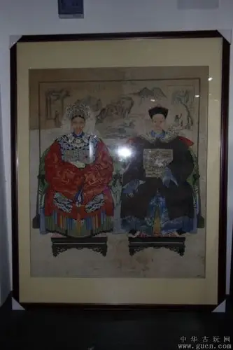 清代原稿全品老祖宗画像(后裱木框)