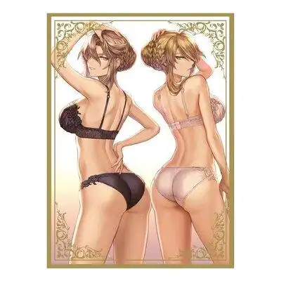 动漫妹套 fate fgo saber 白 黑枪呆 内衣 c95限定 卡套 牌套ew1