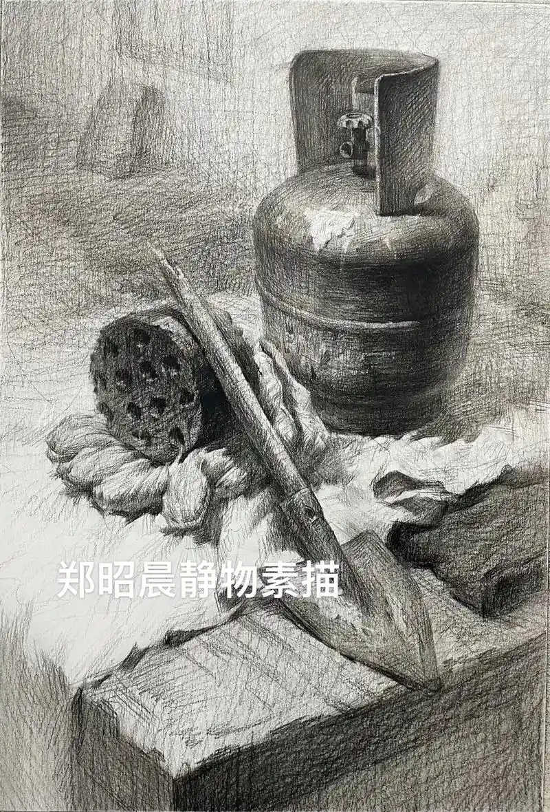 素描 #静物#广东静物#广东模拟考试 - 抖音