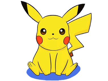 萌萌哒皮卡丘简笔画