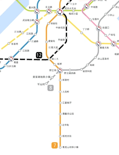 武汉地铁27号线线路图及站点一览