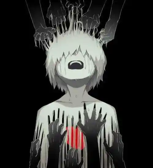 比较抑郁一类的画作,日本画师:アボガド(可能会模糊)