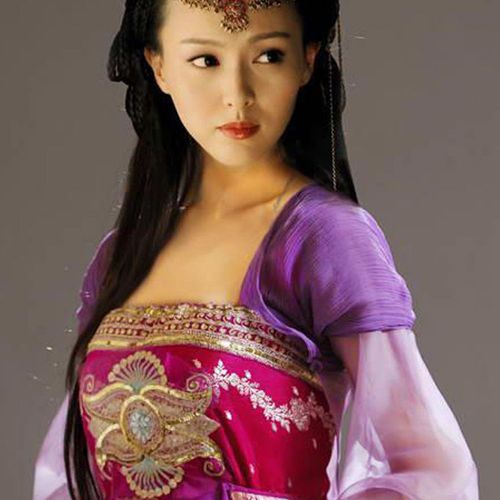 影视剧仙剑奇侠传3唐嫣 紫萱古装 演出服紫色绣花cosplay实拍【15天内