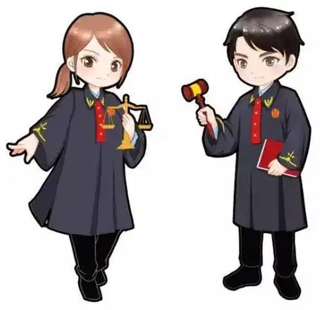 中国法官简笔画