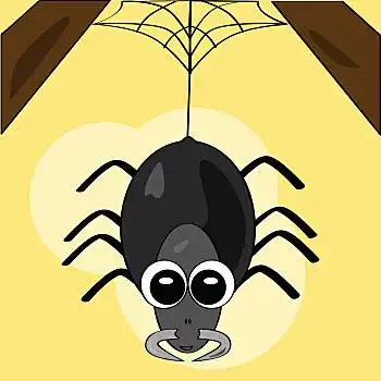 蜘蛛,卡通,插画,可爱,悬挂,天花板