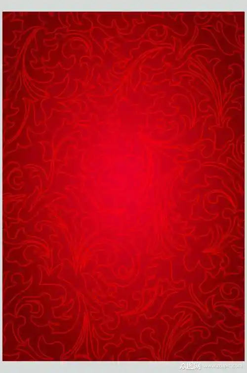中国红中式底纹元素素材