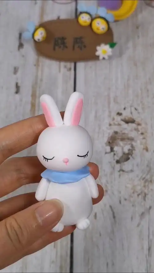 超轻粘土#粘土小兔子