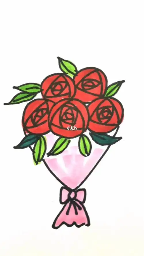手捧花画一画