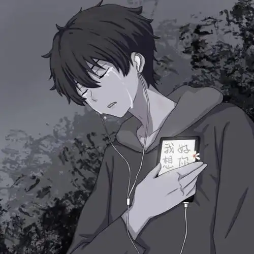 头像伤感男动漫头像 - 可爱卡通头像!