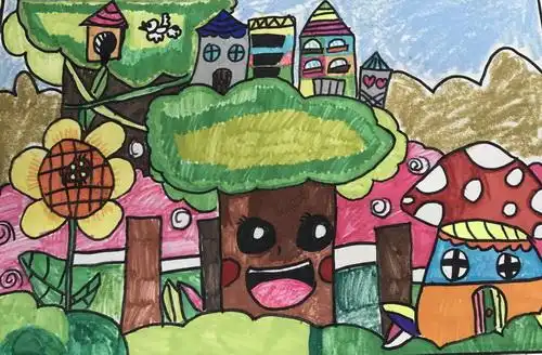 少儿书画作品-绿色家园/儿童书画作品绿色家园欣赏_中国少儿美术网
