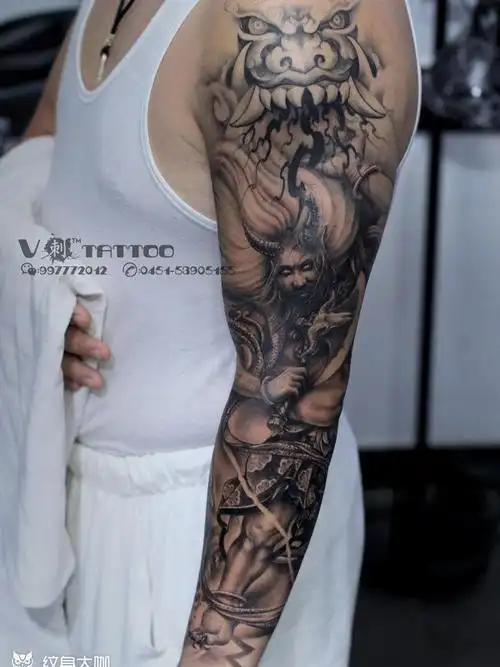 盘古未完成_纹身图案手稿图片_阿v的纹身作品集