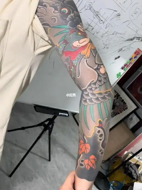 西塔鬼若丸日式老传统花臂