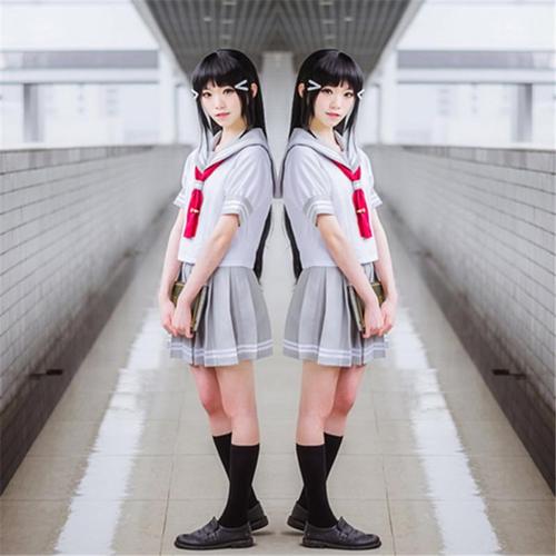 包邮动漫lovelive sunshine aqours 水团水手学生服cosplay漫展