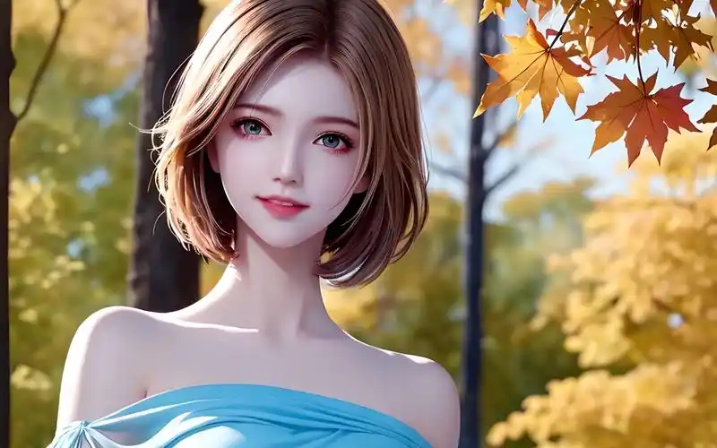 国漫女神4k高清壁纸:清新自然风,小露香肩的胡列娜令人惊艳