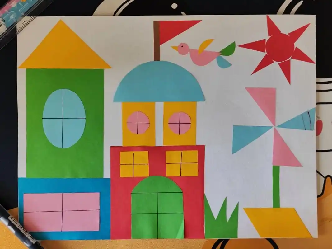 一年级下数学作业图形拼图 数学作业.