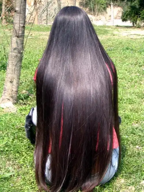 15张美女的长披发图(14)