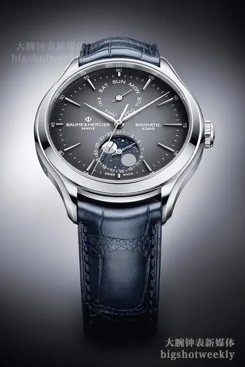 名士baumatic月相腕表"摆拍",太会摆了 丨 大腕钟表新媒体-全球腕表